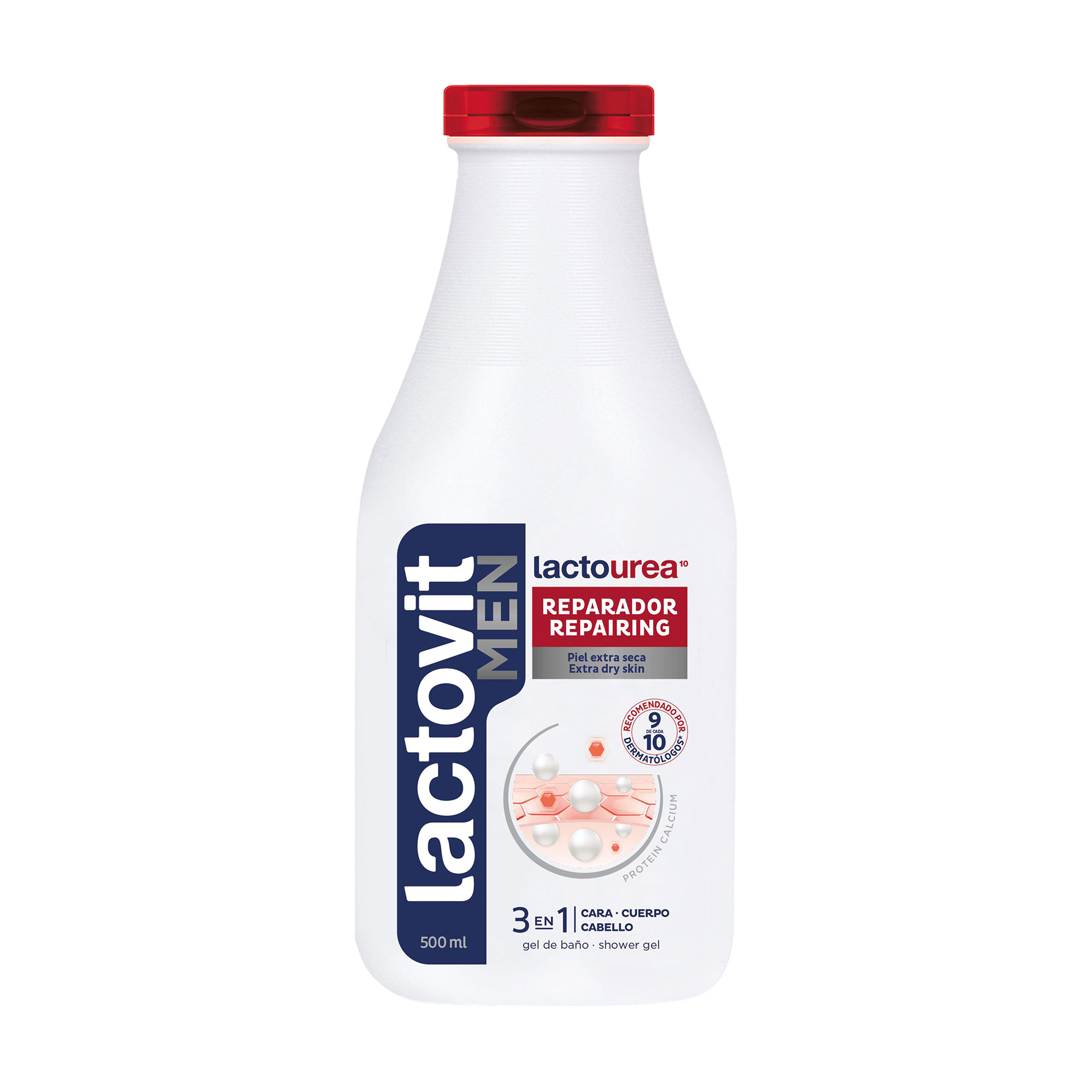 Чоловічий гель для душу Lactovit Men Shower Gel Lactourea для дуже сухої шкіри, 500 мл